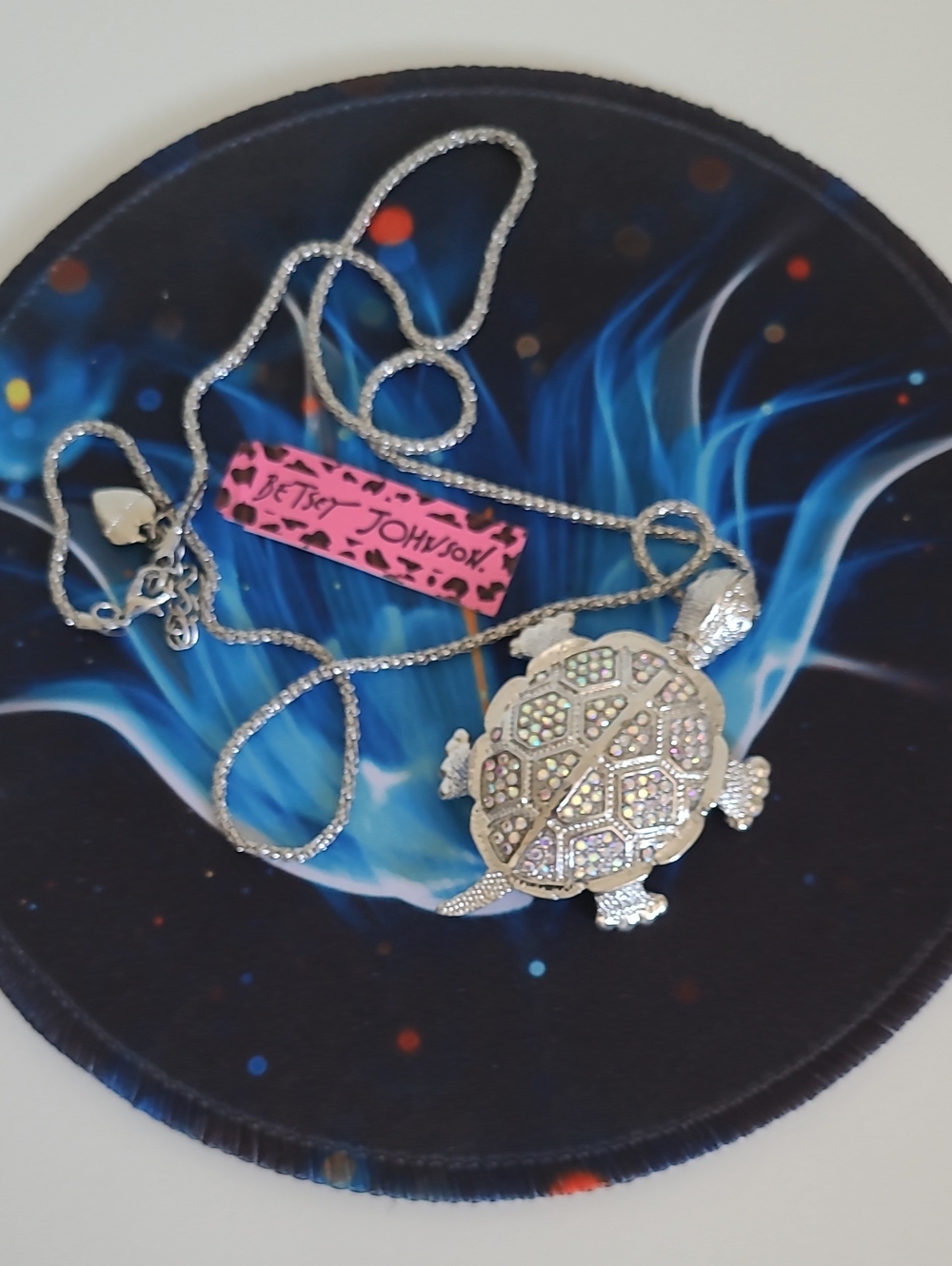 Betsey Johnson Turtle Pin / Necklace